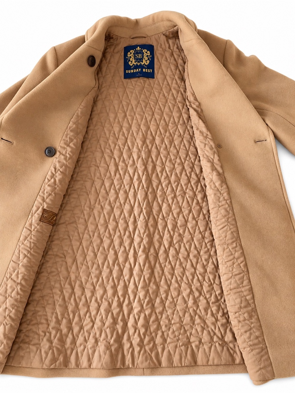 NWOT Aritzia Sunday Best Oversized Double-Breasted Wool Cashmere Coat size L - Picture 7 of 11
